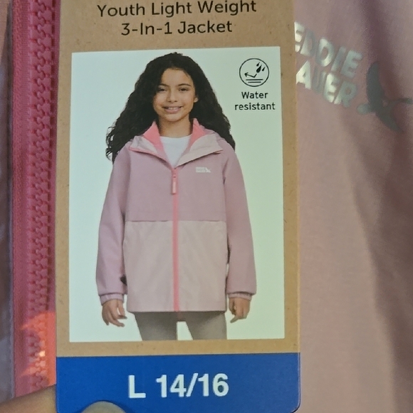 Eddie Bauer Blush Pink Hooded Jacket - Picture 3 of 7